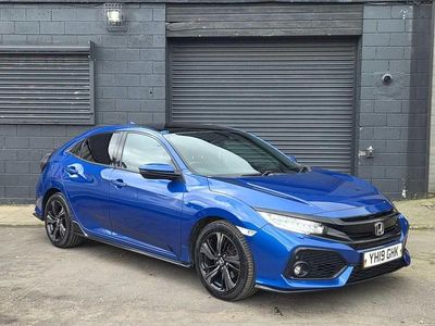 Begagnad Honda Civic Sport Plus 182 HK (133 kW) 2019 Blå Halvkombi