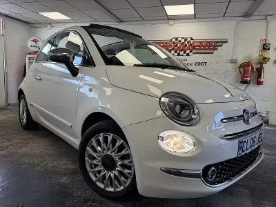 Used Fiat 500C Lounge 105 HP (77 kW) 2016 White Cabriolet
