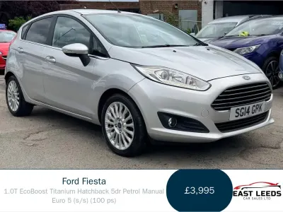 Used Ford Fiesta Titanium 100 HP (73 kW) 2014 Silver Hatchback