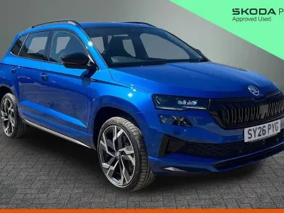 Ny Skoda Karoq SportLine 150 HK (110 kW) 2026 Blå SUV
