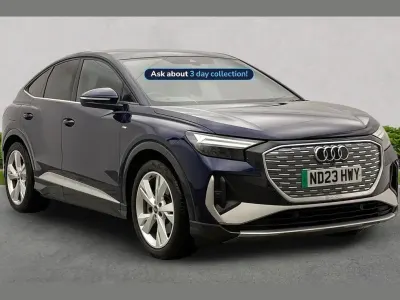 Used Audi Q4 e-tron S-Line 150 kW (204 HP) 2023 Blue SUV