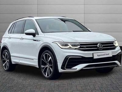 White Used 2021 VW Tiguan R-line SUV | £25,995 (Fair price)