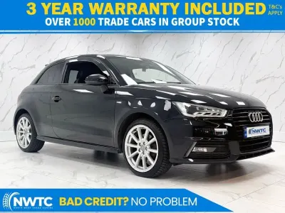 Used Audi A1 S-Line 125 HP (91 kW) 2016 Black Hatchback