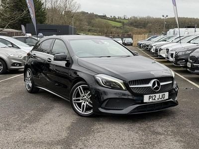 Used Mercedes A180 AMG line 2017 Black Hatchback