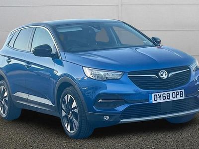 Used Vauxhall Grandland X Sport 131 HP (96 kW) 2018 Blue SUV