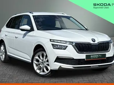Used Skoda Kamiq SE L 115 HP (84 kW) 2021 Moon white metallic SUV