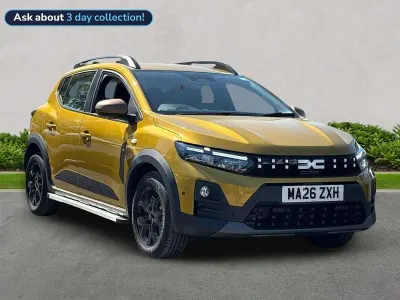 New Dacia Sandero Extreme 2026 Yellow Hatchback