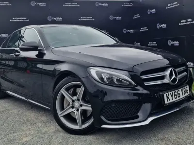 Used Mercedes C250 AMG Line Premium 204 HP (150 kW) 2016 Black Sedan