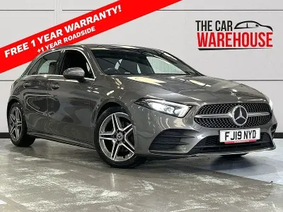 Used Mercedes A200 AMG line 163 HP (119 kW) 2019 Grey Hatchback