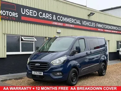 Usado Ford Transit Custom Trend 105 HP (77 kW) 2020 Azul Van