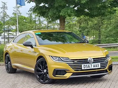 Used VW Arteon R-line 190 HP (139 kW) 2017 Yellow Hatchback