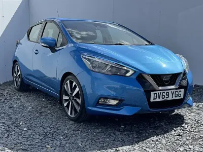 Begagnad Nissan Micra Acenta 117 HK (86 kW) 2019 Blå Halvkombi