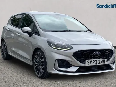 Used Ford Fiesta ST-Line X 101 HP (74 kW) 2023 Moondust silver (premium colour) Hatchback
