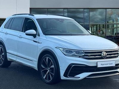 Pure white Used 2021 VW Tiguan R-line SUV | £26,286 (Fair price)