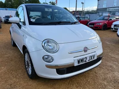 Gebraucht Fiat 500 Lounge 69 PS (50 kW) 2012 Weiß Kleinwagen