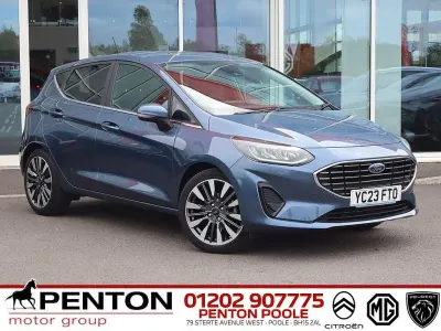 Used Ford Fiesta Titanium X 125 HP (91 kW) 2023 Blue Hatchback