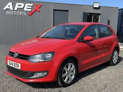 Used VW Polo Edition 85 HP (62 kW) 2014 Red Hatchback