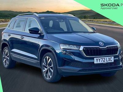 Used Skoda Karoq SE L 110 HP (80 kW) 2023 Petrol blue metallic SUV