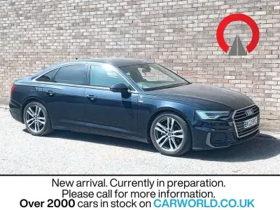 Used Audi A6 S-Line 204 HP (150 kW) 2022 Blue Sedan