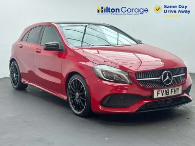 Used Mercedes A200 AMG Line Premium Plus 136 HP (100 kW) 2018 Red Hatchback