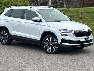 Used Skoda Karoq SE L 150 HP (110 kW) 2024 Moon white metallic SUV