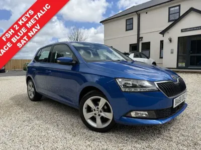 Used Skoda Fabia SE L 95 HP (69 kW) 2019 Blue Hatchback