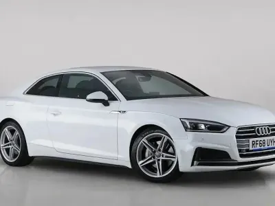Used Audi A5 S-Line 190 HP (139 kW) 2018 White Coupe