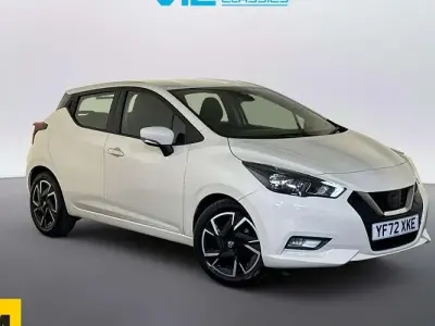 Used Nissan Micra Acenta 92 HP (67 kW) 2022 White Hatchback