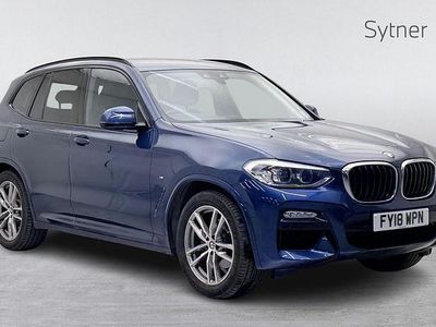 Used BMW X3 M Sport 187 HP (137 kW) 2018 Blue SUV