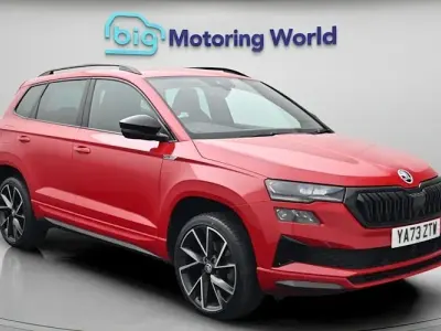 Used Skoda Karoq SportLine 150 HP (110 kW) 2023 Red SUV