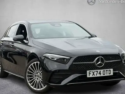 Used Mercedes A250 AMG line 218 HP (160 kW) 2024 Black Hatchback