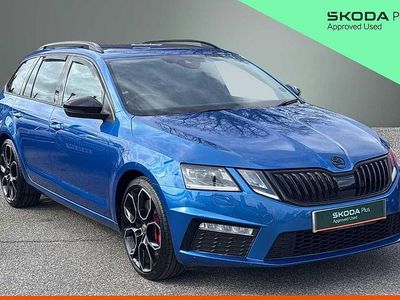 Used Skoda Octavia vRS 180 HP (132 kW) 2019 Race blue metallic Estate