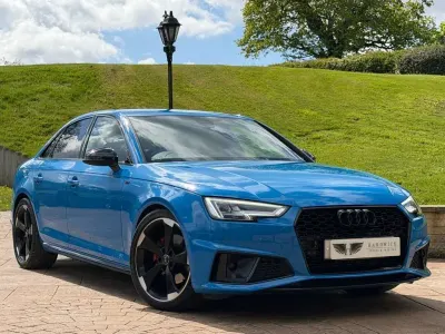 Used Audi A4 Black Edition 150 HP (110 kW) 2019 Blue Sedan