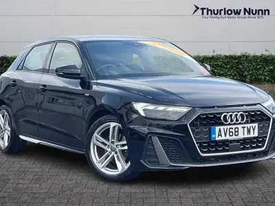 Used Audi A1 Sportback S-Line 116 HP (85 kW) 2018 Black Hatchback