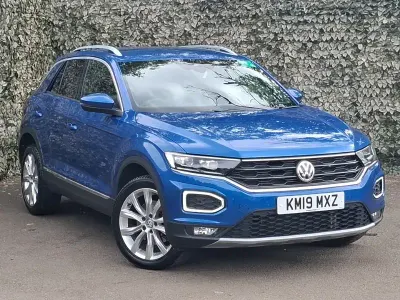 Used VW T-Roc SEL 150 HP (110 kW) 2019 Blue SUV