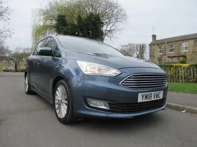 Used Ford Grand C-Max Titanium 125 HP (91 kW) 2018 Blue MPV