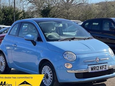 Used Fiat 500 Lounge 69 HP (50 kW) 2012 Blue Hatchback