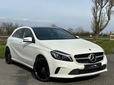 Used Mercedes A200 Sport Edition 136 HP (100 kW) 2018 White Hatchback