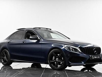 Used Mercedes C220 AMG Line Premium Plus 170 HP (125 kW) 2018 Blue Sedan