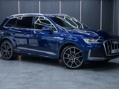 Usado Audi Q7 S-Line 286 CV (210 kW) 2020 Azul SUV