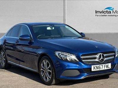 Used Mercedes C200 184 HP (135 kW) 2017 Blue Sedan