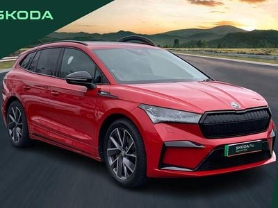 Used Skoda Enyaq iV SportLine 150 kW (204 HP) 2021 Red SUV