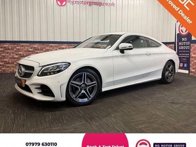 Used Mercedes C200 AMG line 198 HP (145 kW) 2018 White Coupe