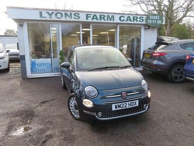 Blue Used 2022 Fiat 500 Dolcevita Hatchback | £9,795 (Fair price)