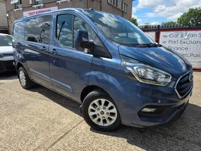 Used Ford Transit Custom Limited 130 HP (95 kW) 2018 Blue Van