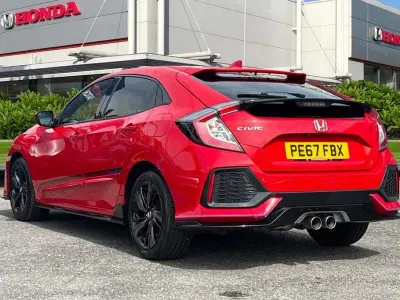 Used Honda Civic Sport 2017 Red Hatchback