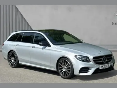 Used Mercedes E220 AMG line 194 HP (142 kW) 2020 Silver Estate