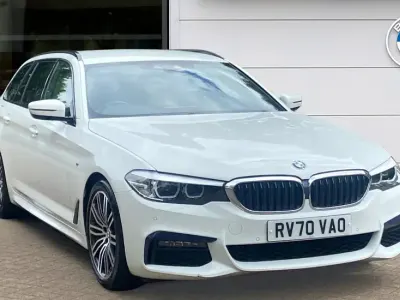 Used BMW 530 M Sport 249 HP (183 kW) 2020 White Estate