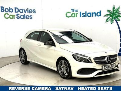 Used Mercedes A180 AMG line 122 HP (89 kW) 2018 White Hatchback