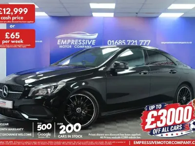 Used Mercedes CLA200 AMG line 156 HP (114 kW) 2018 Black Sedan